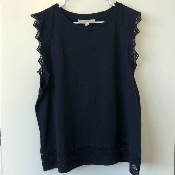 LOFT Tops - Ann Taylor LOFT navy sleeveless top